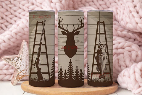 Rustic Outdoors 20oz Tumbler Wrap Sublimation DesignSVG 