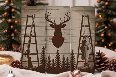 Rustic Outdoors 20oz Tumbler Wrap Sublimation DesignSVG 