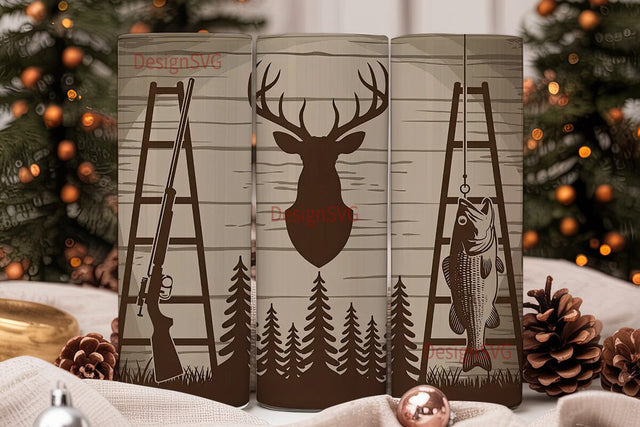 Rustic Outdoors 20oz Tumbler Wrap Sublimation DesignSVG 