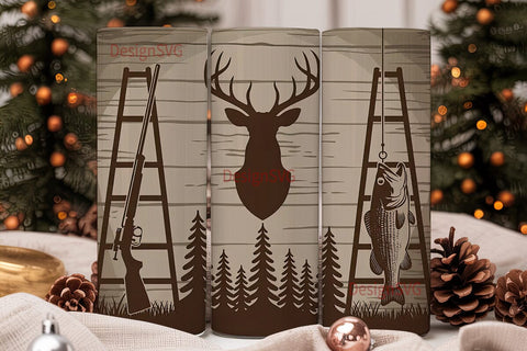 Rustic Outdoors 20oz Tumbler Wrap Sublimation DesignSVG 