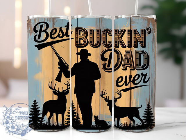 Rustic Outdoors Best Dad Tumbler, Funny Dad PNG, Hunting Dad Tumbler, Buck Deer Tumbler Wrap, 20oz Tumbler Sublimation, Rustic Dad Gift, Fathers Day Tumbler Sublimation ToriDesigns 