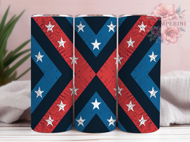 Rustic Patriotic Flag Tumbler, Patriotic USA Wrap, 20oz Sublimation Wrap, Vintage Flag Cup, Americana Design, Red White Blue Tumbler, Fourth of July Art Sublimation Li Zamperini 