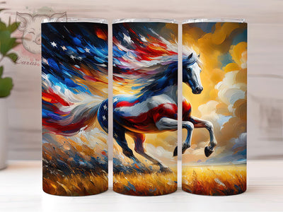 Rustic Patriotic Horse Tumbler, Rustic Plains Tumbler, Stylish 20oz Wrap, Sublimation Design, Trendy Gift Idea, American Country Wrap, Rustic Horse Tumbler Sublimation Lara' s Designs 