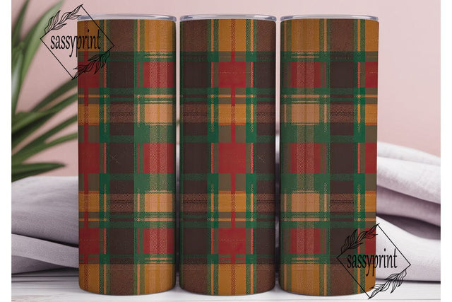 Rustic Plaid Distressed Tumbler Wrap PNG Sublimation sassyprint 