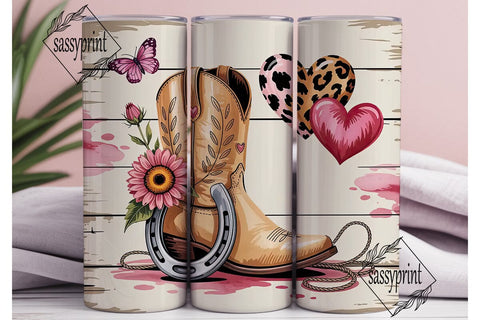 Rustic Romance 20oz Tumbler Wrap Sublimation sassyprint 