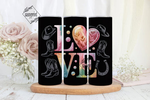 Rustic Romance 20oz Tumbler Wrap Sublimation sassyprint 