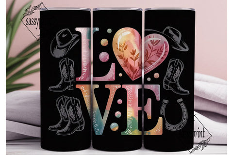 Rustic Romance 20oz Tumbler Wrap Sublimation sassyprint 