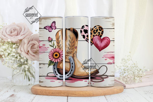 Rustic Romance 20oz Tumbler Wrap Sublimation sassyprint 