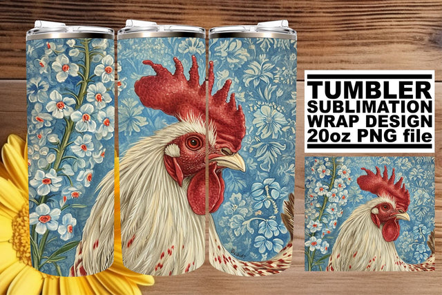 Rustic Spring Farmyard Tumbler Sublimation - 20oz Sublimation afrosvg 