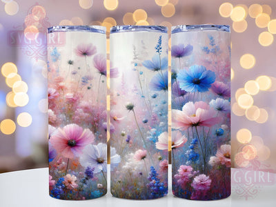 Rustic Spring Wildflower Tumbler, Spring Flowers Tumbler, Rustic Wildflower Wrap, Elegant Spring Wrap, Colorful Flower Wrap, Sublimation Design, Trendy Gift Idea Sublimation SvggirlplusArt 