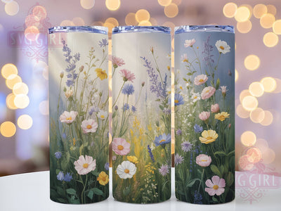 Rustic Spring Wildflower Tumbler, Spring Flowers Tumbler, Rustic Wildflower Wrap, Elegant Spring Wrap, Colorful Flower Wrap, Sublimation Design, Trendy Gift Idea Sublimation SvggirlplusArt 