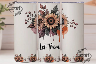 Rustic Sunflower 20oz Tumbler Design Sublimation sassyprint 