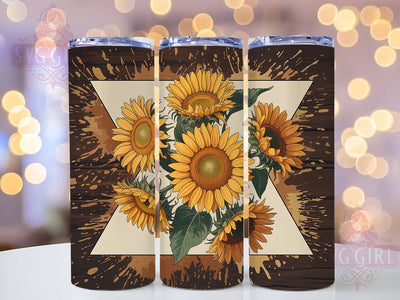 Rustic Sunflower Cow Tumbler, Cow Tumbler, Stylish 20oz Wrap, Sublimation Design, Trendy Gift Idea, Sunflower Cow Wrap, Rustic Farm Tumbler Sublimation SvggirlplusArt 