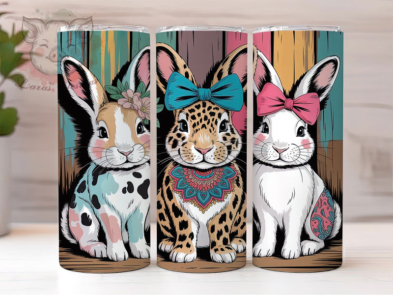 Rustic Vintage Easter Bunny Tumbler, Easter Bunny Tumbler, Farmhouse Bunny Wrap, Vintage Bunny Wrap, Cute Bunny Wrap, Sublimation Design, Trendy Gift Idea Sublimation Lara' s Designs 