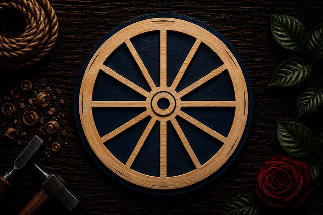 Rustic Wagon Wheel Decor Laser Cut SVG File SVG Regulrcrative 