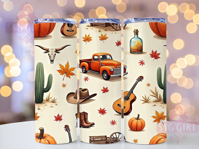 Rustic Western Cactus Cow Skull Tumbler, Cactus Decor Tumbler, Cow Skull Drinkware, Guitar Lover Cup, Sublimation Tumbler, Country Music Gift, Rustic Western Tumbler. Sublimation SvggirlplusArt 