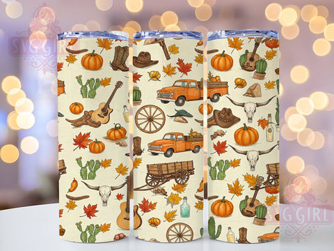 Rustic Western Cactus Cow Skull Tumbler, Cactus Decor Tumbler, Cow Skull Drinkware, Guitar Lover Cup, Sublimation Tumbler, Country Music Gift, Rustic Western Tumbler. Sublimation SvggirlplusArt 