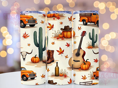 Rustic Western Cactus Cow Skull Tumbler, Cactus Decor Tumbler, Cow Skull Drinkware, Guitar Lover Cup, Sublimation Tumbler, Country Music Gift, Rustic Western Tumbler. Sublimation SvggirlplusArt 