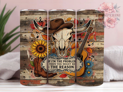 Rustic Western Collage 20oz Tumbler, Mixed-Media Collage, Weathered Wood, Layered Elements, Western Theme, Skinny Tumbler, Sublimation PNG Sublimation Li Zamperini 