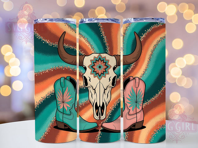 Rustic Western Country Girl Tumbler, Rustic Tumbler, Stylish 20oz Wrap, Sublimation Design, Country Girl Gift Idea, Cowgirl Wrap, Southwestern Tumbler Sublimation SvggirlplusArt 