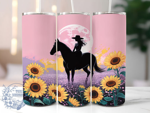 Rustic Western Cowgirl Tumbler, Western Rodeo Pattern, Rustic Cowgirl Design, 20Oz Sublimation Wrap, Country Horse Art, Wild West Texture, Tumbler Sublimation Sublimation ToriDesigns 