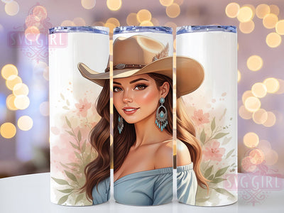Rustic Western Cowgirl Tumbler, Western Tumbler Design, Rustic 20oz Wrap, Sublimation Design, Country Girl Gift, Stylish Cowgirl Wrap, Western Lifestyle Tumbler Sublimation SvggirlplusArt 