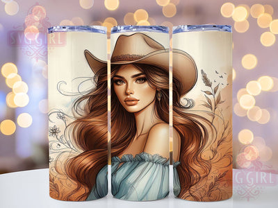 Rustic Western Cowgirl Tumbler, Western Tumbler Design, Rustic 20oz Wrap, Sublimation Design, Country Girl Gift, Stylish Cowgirl Wrap, Western Lifestyle Tumbler Sublimation SvggirlplusArt 