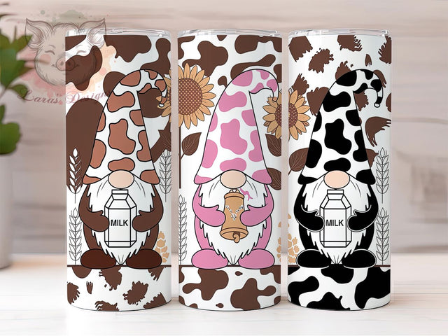 Rustic Western Heifer Gnome Tumbler Wrap, Heifer Gnome Tumbler, Farm Animal Tumbler, 20oz Sublimation Tumbler, Country Gnome Tumbler, Rustic Cow Tumbler, Cute Gnome Tumbler Design Sublimation Lara' s Designs 