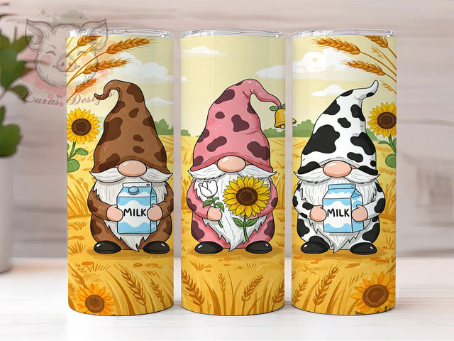 Rustic Western Heifer Gnome Tumbler Wrap, Heifer Gnome Tumbler, Farm Animal Tumbler, 20oz Sublimation Tumbler, Country Gnome Tumbler, Rustic Cow Tumbler, Cute Gnome Tumbler Design Sublimation Lara' s Designs 