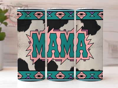 Rustic Western Mama Tumbler, Cowgirl Mom PNG, 20oz Tumbler Wrap, Rustic Mama Cup, Boho Western Design, Country Mom Sublimation, Western Style Tumbler Sublimation Lara' s Designs 