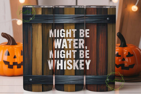 Rustic Whiskey Water Wood 20oz Tumbler Sublimation PixelChick 
