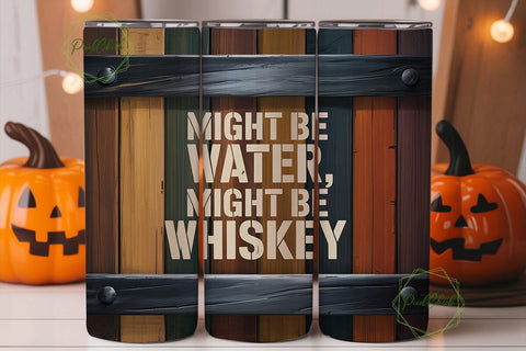 Rustic Whiskey Water Wood 20oz Tumbler Sublimation PixelChick 