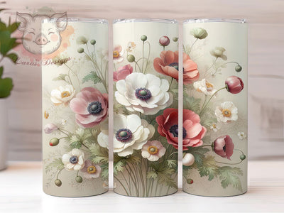 Rustic Wildflower Floral Tumbler, Botanical Tumbler, Rustic 20oz Wrap, Sublimation Design, Stylish Gift Idea, Botanical Floral Wrap, Nature Wildflower Tumbler Sublimation Lara' s Designs 
