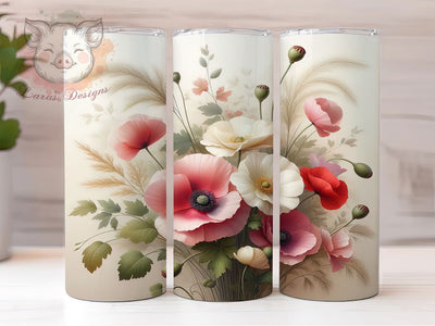 Rustic Wildflower Floral Tumbler, Botanical Tumbler, Rustic 20oz Wrap, Sublimation Design, Stylish Gift Idea, Botanical Floral Wrap, Nature Wildflower Tumbler Sublimation Lara' s Designs 