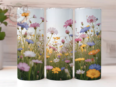 Rustic Wildflower Floral Tumbler, Wildflowers Tumbler, Stylish 20oz Wrap, Sublimation Design, Trendy Gift Idea, Rustic Wildflower Wrap, Botanical Floral Tumbler Sublimation Lara' s Designs 