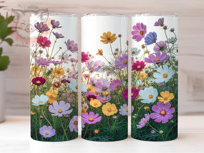 Rustic Wildflower Floral Tumbler, Wildflowers Tumbler, Stylish 20oz Wrap, Sublimation Design, Trendy Gift Idea, Rustic Wildflower Wrap, Botanical Floral Tumbler Sublimation Lara' s Designs 