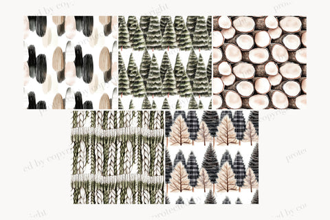 Rustic Winter Digital Paper | Christmas Background Pattern Digital Pattern GlamArtZhanna 