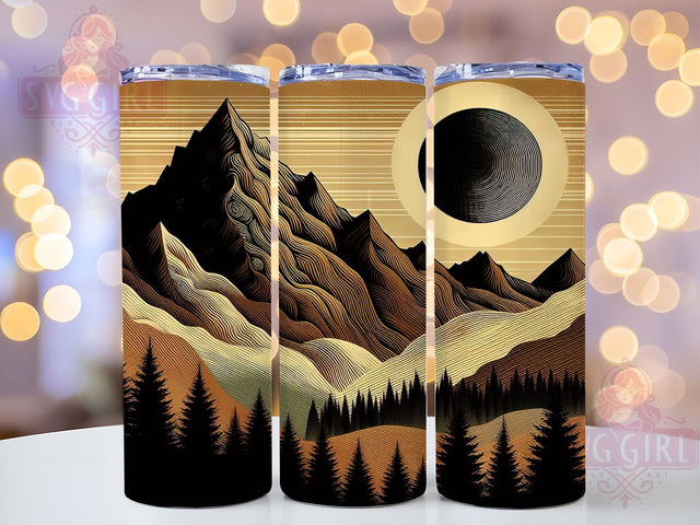 Rustic Wood Burning Forest Tumbler, Rustic Forest Pattern, Masculine Outdoor Design, 20Oz Sublimation Wrap, Rugged Forest Art, Rustic Texture For Him, Tumbler Sublimation Sublimation SvggirlplusArt 