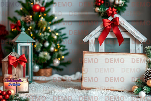 Rustic Wooden Christmas Mockup Mock Up Photo Sublimatiz Designs 