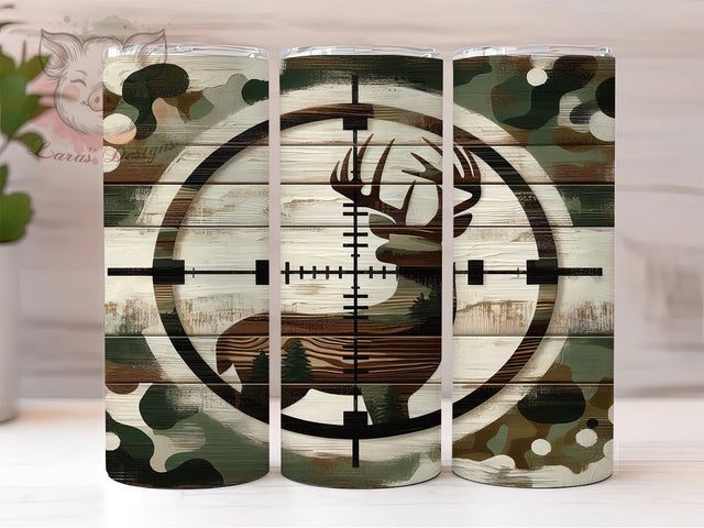 Rustic Woodland Camo Hunting Tumbler, Deer Hunting Tumbler, Woodland Tumbler Design, Hunting Sublimation, Outdoor Adventure Wrap, Rustic Camo Tumbler, Nature Tumbler Design Sublimation Lara' s Designs 