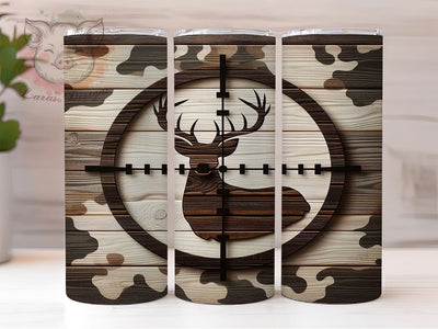 Rustic Woodland Camo Hunting Tumbler, Deer Hunting Tumbler, Woodland Tumbler Design, Hunting Sublimation, Outdoor Adventure Wrap, Rustic Camo Tumbler, Nature Tumbler Design Sublimation Lara' s Designs 