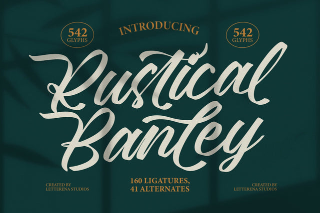 Rustical Banley - Modern Script Font Font Letterena Studios 