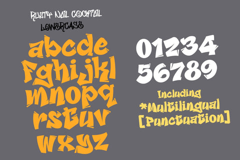 Rusty Nail Cocktail Font BB Digital Arts 