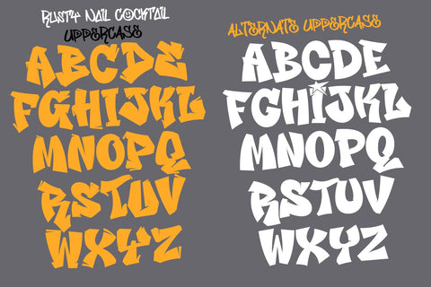 Rusty Nail Cocktail Font BB Digital Arts 