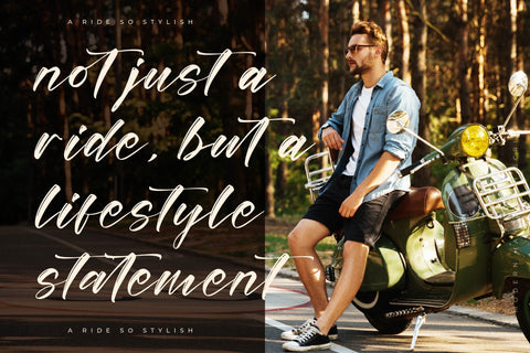 Ruthlles Monolith - Modern Handbrush Script Font Letterena Studios 