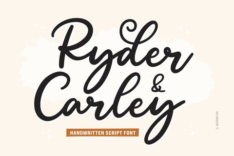 Ryder Carley - Script Font Font Jozoor 