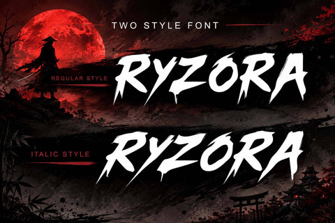 Ryzora Brush Font Prasetya Letter 