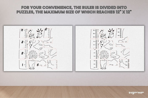 Safari Animal Growth Chart Laser Cut SVG SvgOcean 