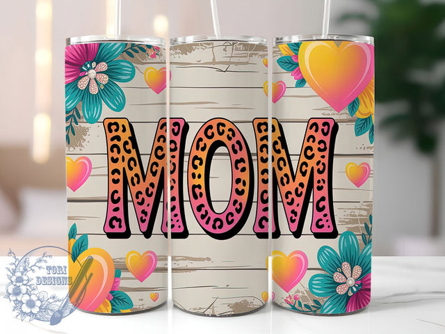 Safari Leopard Print Mom Tumbler Wrap, Leopard Print Tumbler, Animal Print Mom Tumbler, Safari Leopard Wrap, 20Oz Tumbler Wrap, Sublimation Tumbler, Leopard Mom Gift Sublimation ToriDesigns 