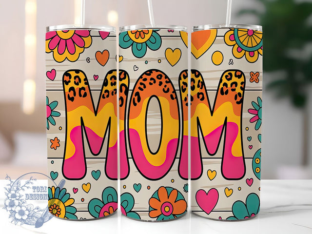Safari Leopard Print Mom Tumbler Wrap, Leopard Print Tumbler, Animal Print Mom Tumbler, Safari Leopard Wrap, 20Oz Tumbler Wrap, Sublimation Tumbler, Leopard Mom Gift Sublimation ToriDesigns 